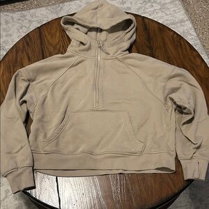 Athletic Works women's Zip-Up Tan Sweater